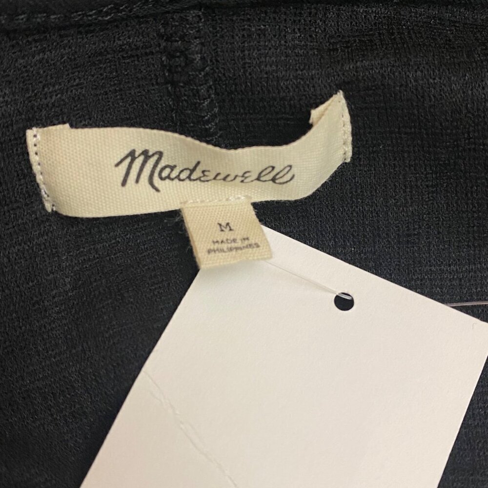 NEW Madewell Black Dolman Sleeve Dress Size Medium - Picture 5 of 6